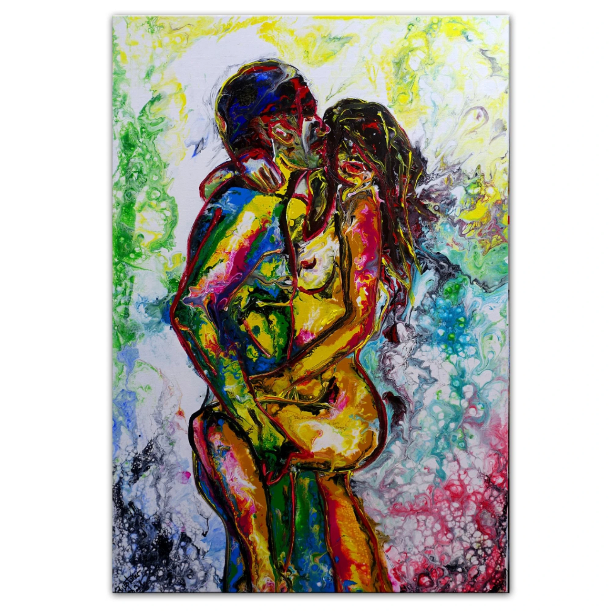 L´Amour Erotische Wandbilder Moderne Aktmalerei Erotik Bilder handgemalt